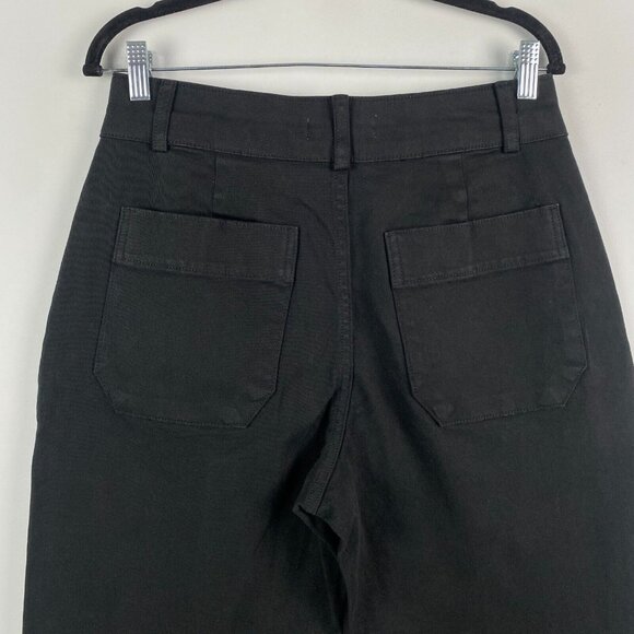 Everlane The Organic Cotton Straight-Leg Pants Size 10 Black - Picture 5 of 10